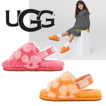 SALE【もこもこ】UGG Kids Fluff Yeah Poppy ファーサンダル (UGG