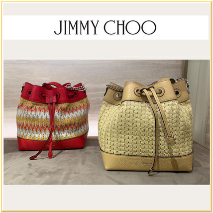 ベージュ系 Jimmy Choo(ジミーチュウ) かごバッグ(レディース