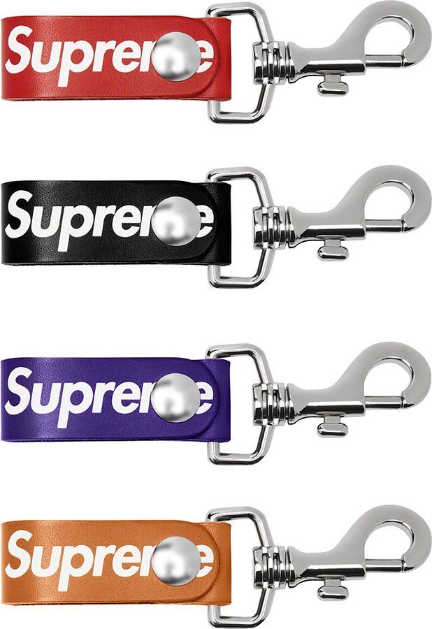 SS21 Supreme Leather Key Loop - シュプリーム キーホルダー (Supreme