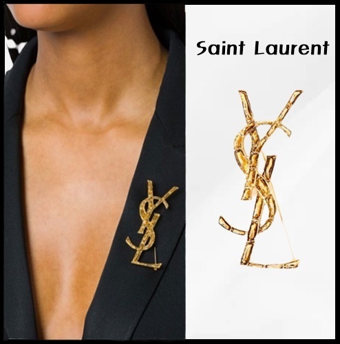 ◇SAINT LAURENT◇YSLオピウムクロコダイルブローチ◇正規品◇ (Saint