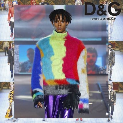 GQ掲載 Dolce & Gabbana ストライプ柄 セーター マルチカラー (Dolce