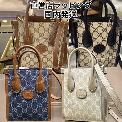 GUCCI☆インターロッキングG付き ミニトートバッグ☆すぐ届く！ (GUCCI