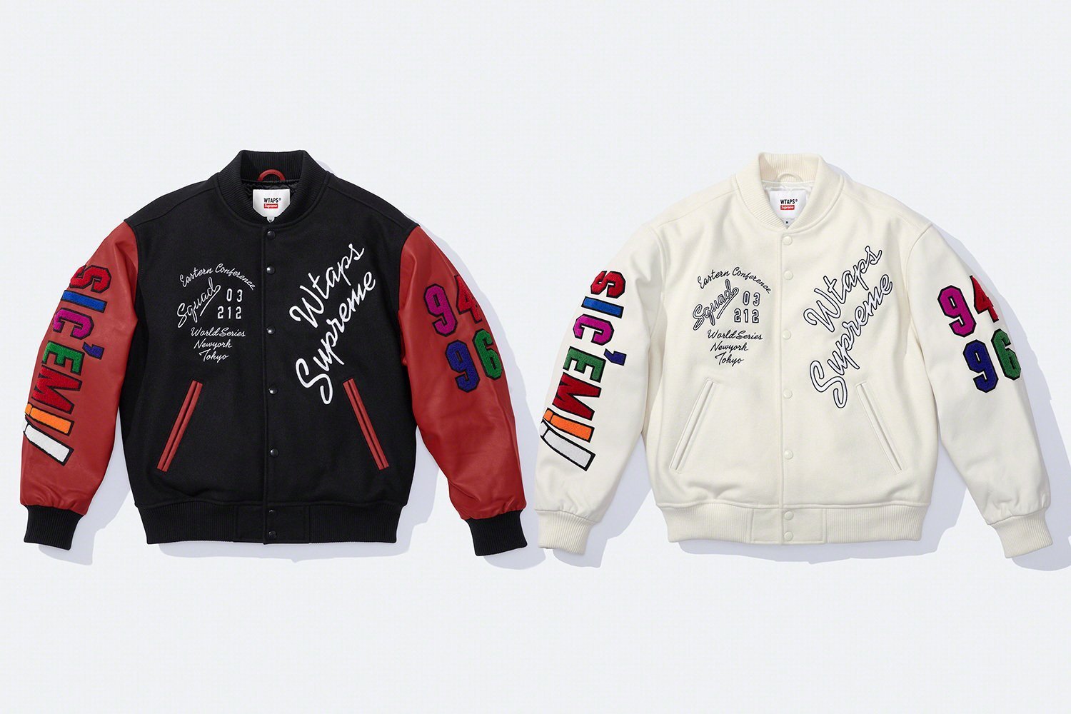 FW21 Supreme WTAPS Varsity Jacket - バーシティ ジャケット (Supreme