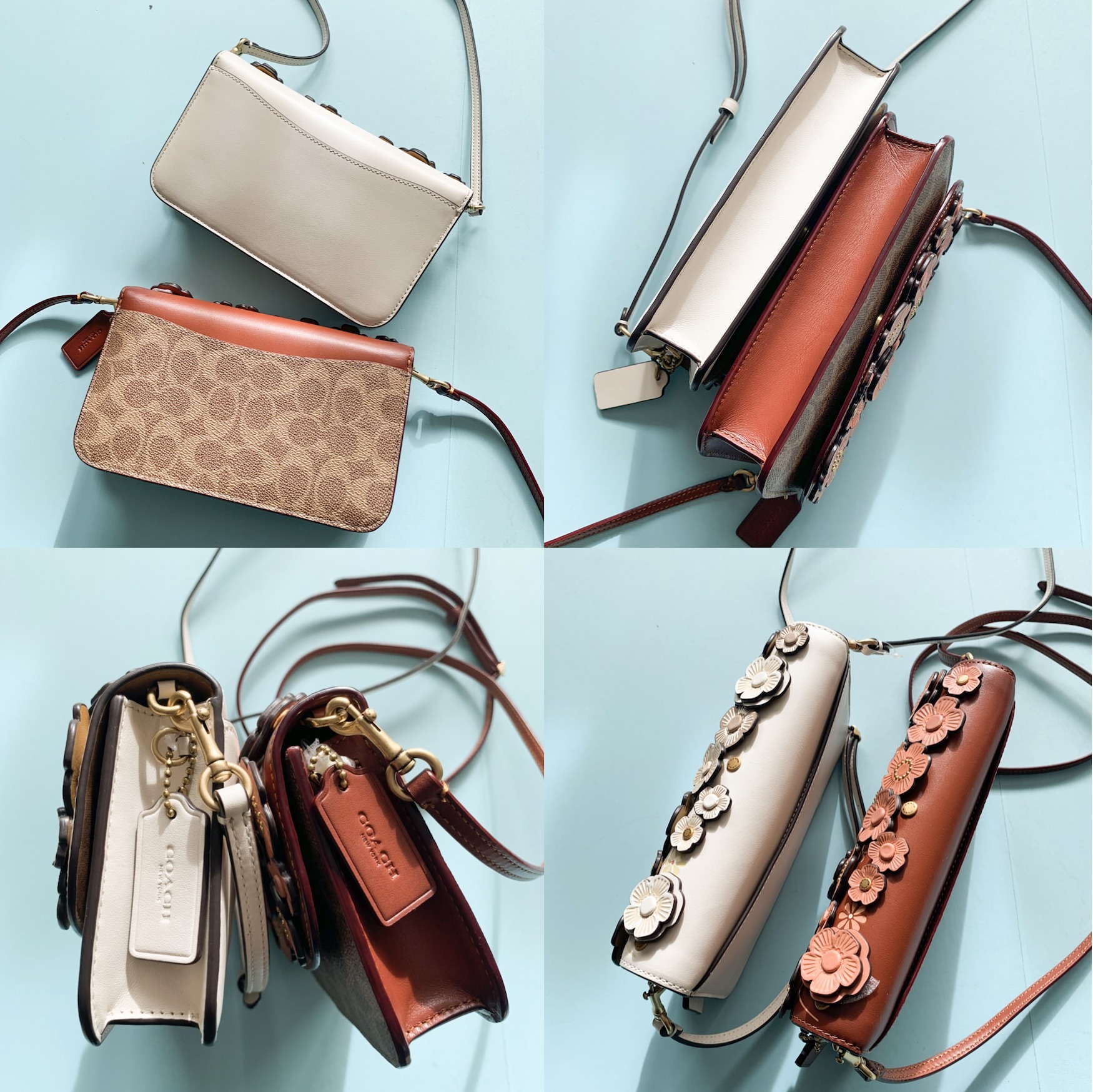 COACHブティック】○即完売!NEW○お花♪○ヘイデン アップリケ (Coach