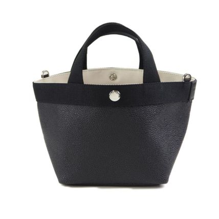 Herve Chapelier 2701GP ノワール×ノワール (舟型トートS) (HERVE