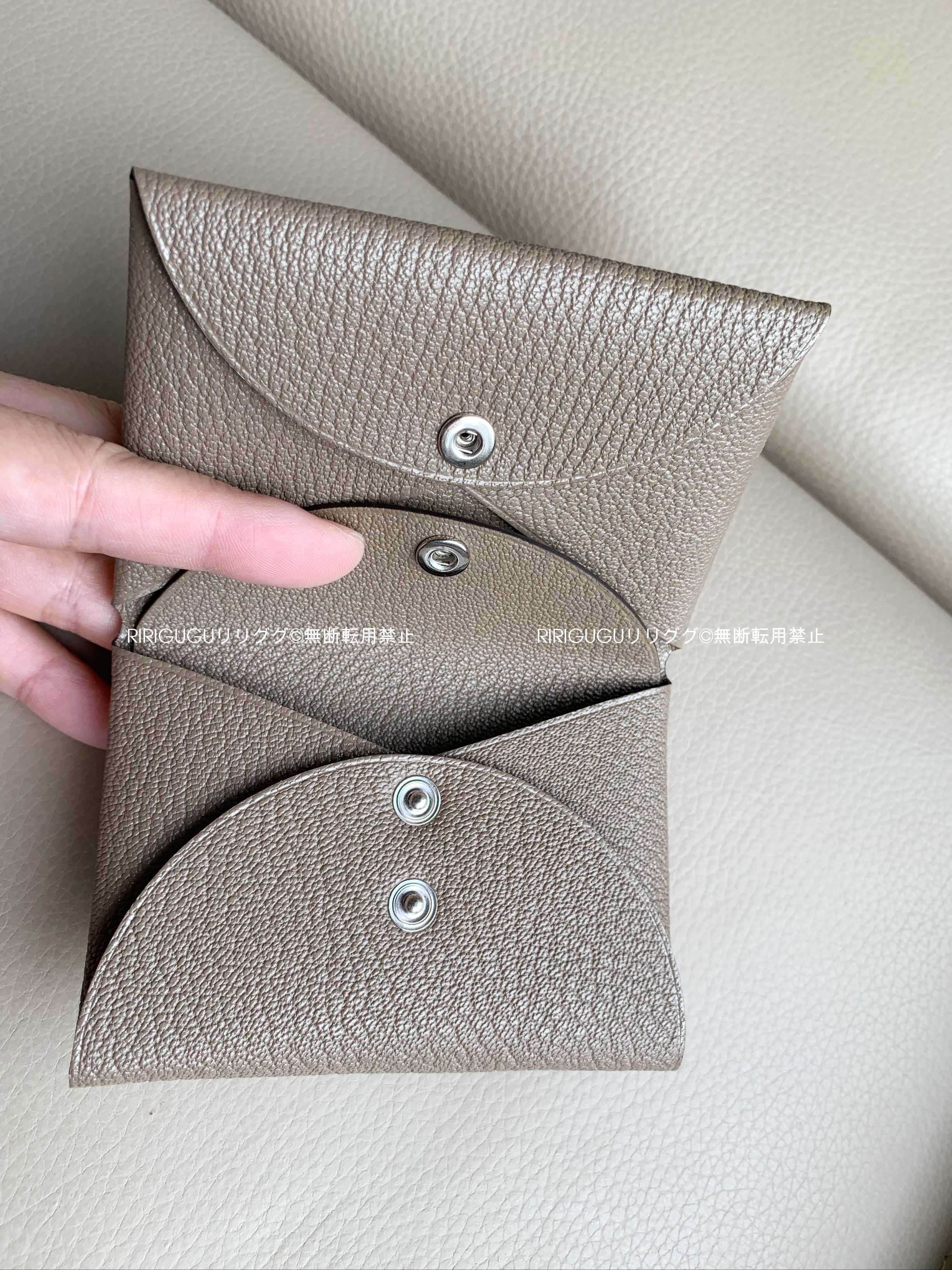 エルメス)エトゥープ☆カルヴィ デュオ☆カード＋コインケース (HERMES