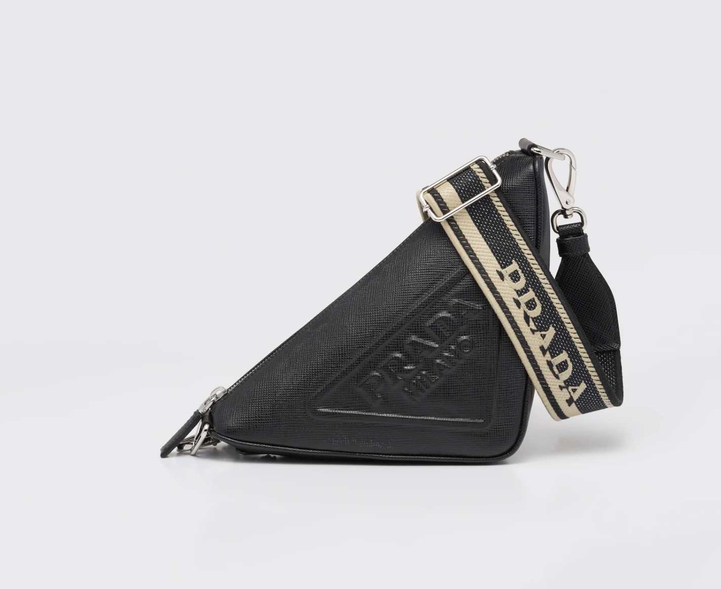 国内発送☆PRADA】トライアングル サフィアーノレザーバッグ (PRADA