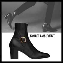 Saint Laurent ジップブーツ《MICK》ブラック ラムスキン 直営店