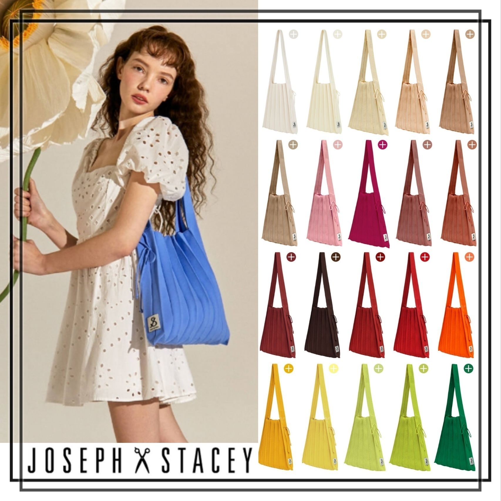 JOSEPH&STACEY】Lucky Pleats Knit M 全19色 韓国 バッグ