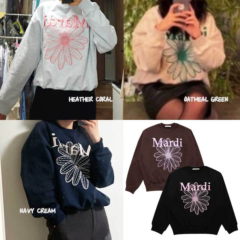 ○MARDI MERCREDI○SWEATSHIRT FLOWERMARDI NEEDLEWORK 刺繍 (Mardi