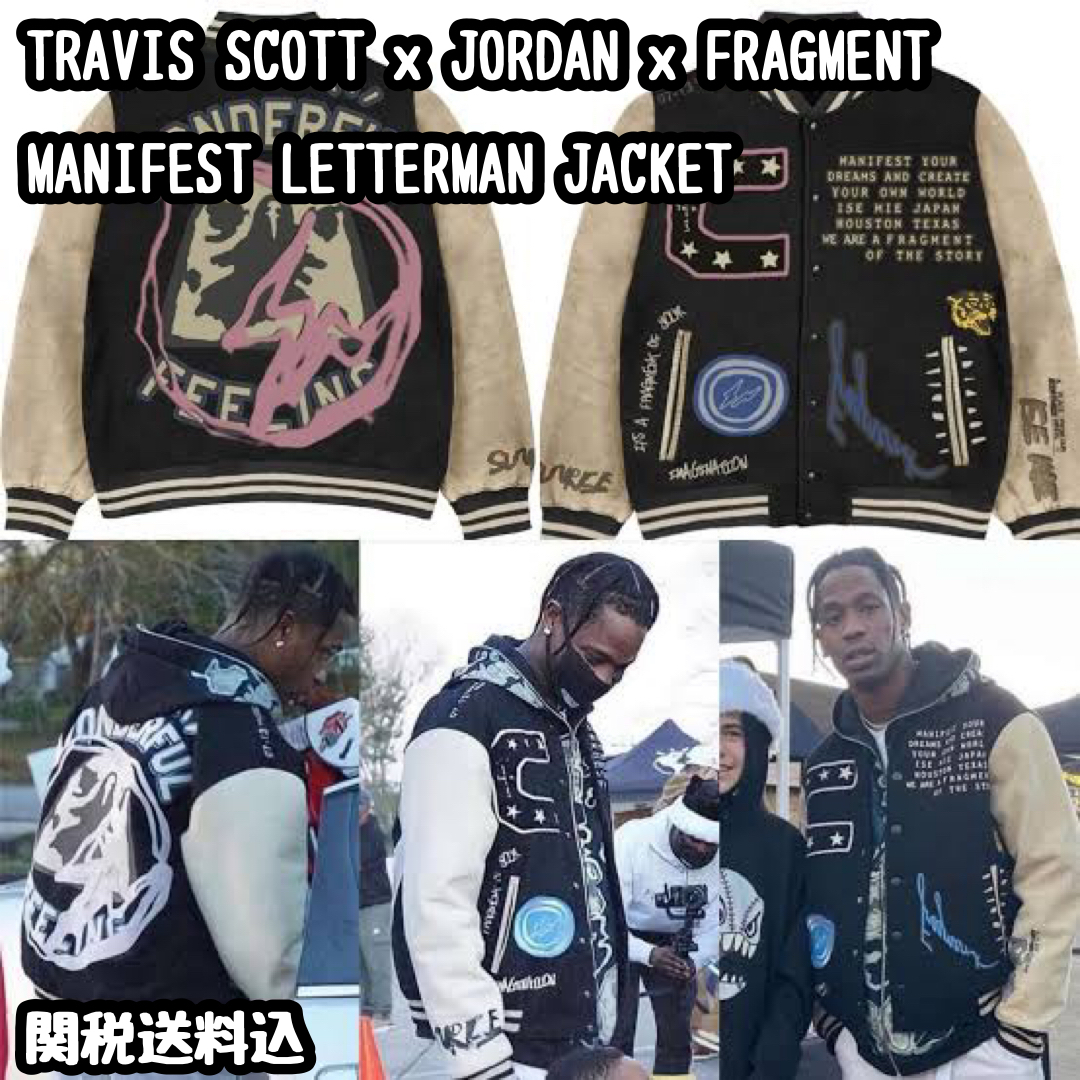 Travis Scott Cactus Jack For Fragment Manifest スタジャン (Cactus