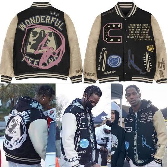 Travis Scott Cactus Jack For Fragment Manifest スタジャン (Cactus