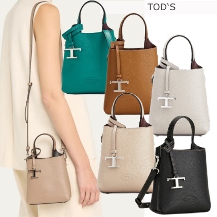 TOD'S トッズ レザー バッグ マイクロ Tタイムレス ショルダー (TOD'S