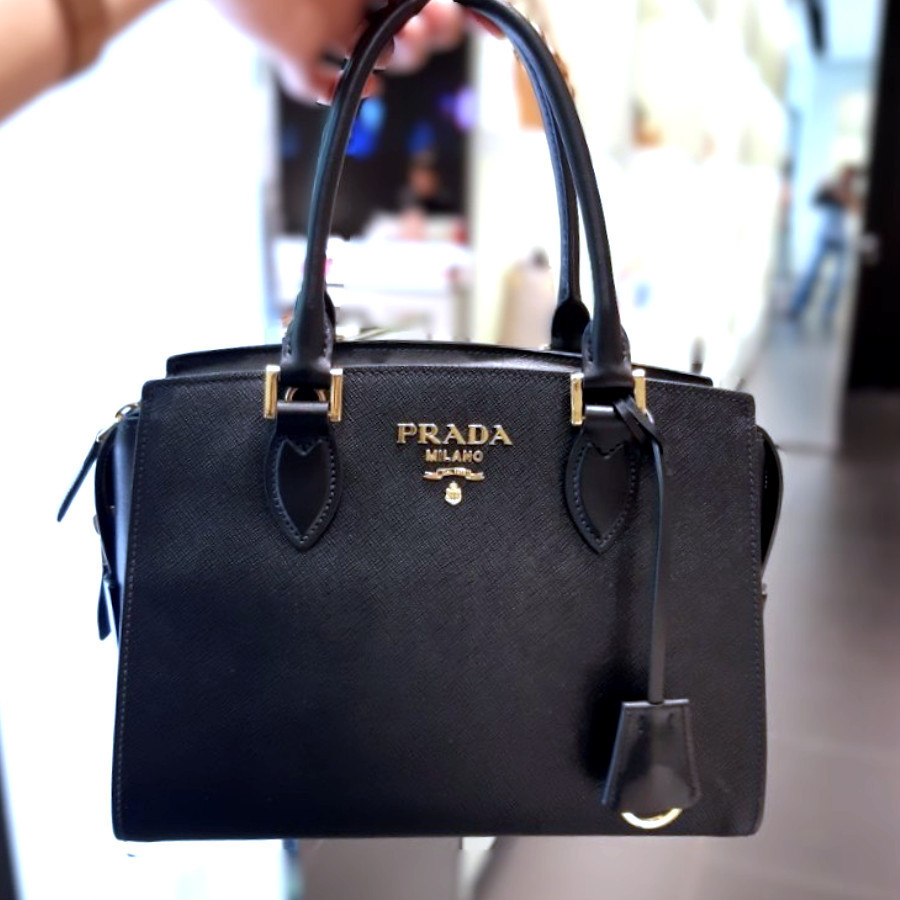 セール】プラダ*2WAY レザーハンドバッグ☆1BA164 2EDV (PRADA