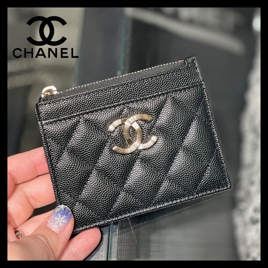コンパクトでお札や小銭も入る♪】シャネル カードケース (CHANEL