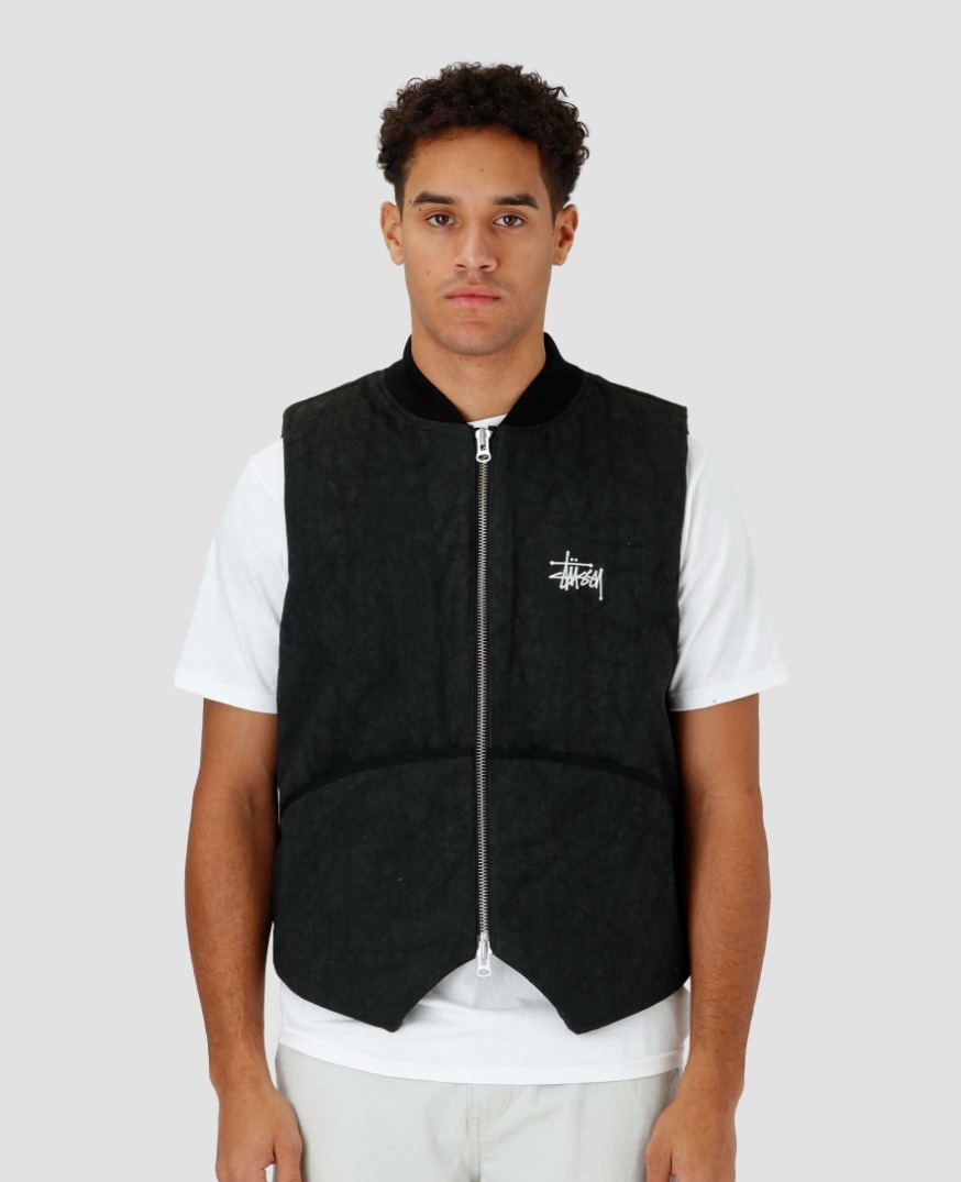 ☆関税込☆Stussy☆Stussy WASHED CANVAS PRIMALOFT VEST☆ (STUSSY