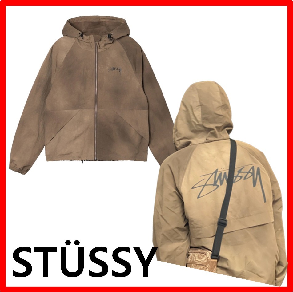 ☆人気☆【STUSSY】☆Wave Dye Beach Shell Jacke.t Brown☆ (STUSSY
