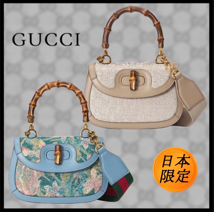 希少♪【日本限定☆GUCCI】バンブー 1947 スモール バッグ ロゴ (GUCCI