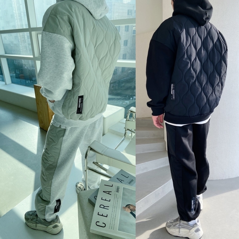 国内発送】キルティング スウェット セットアップ オーバー