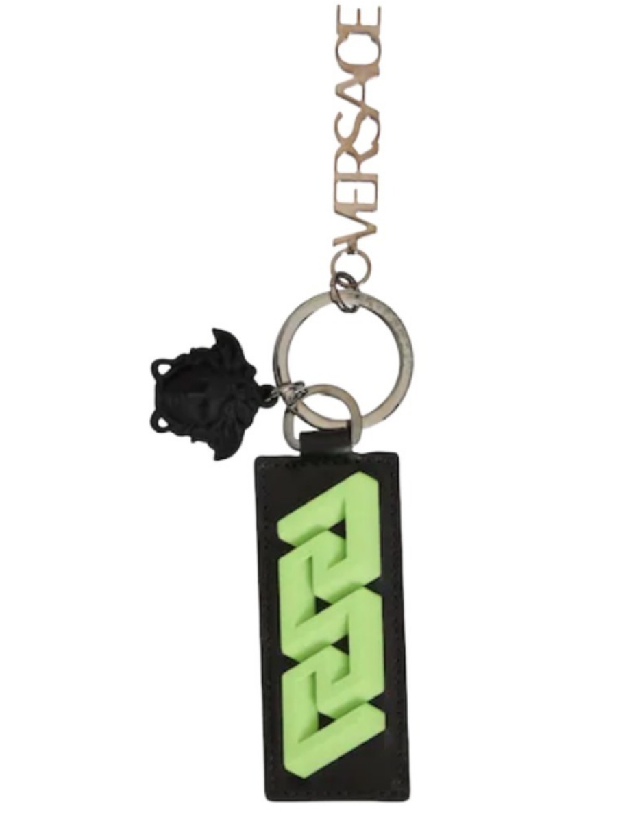 VERSACE ヴェルサーチ GREEK&MEDUSA レザータイプ キーホルダー