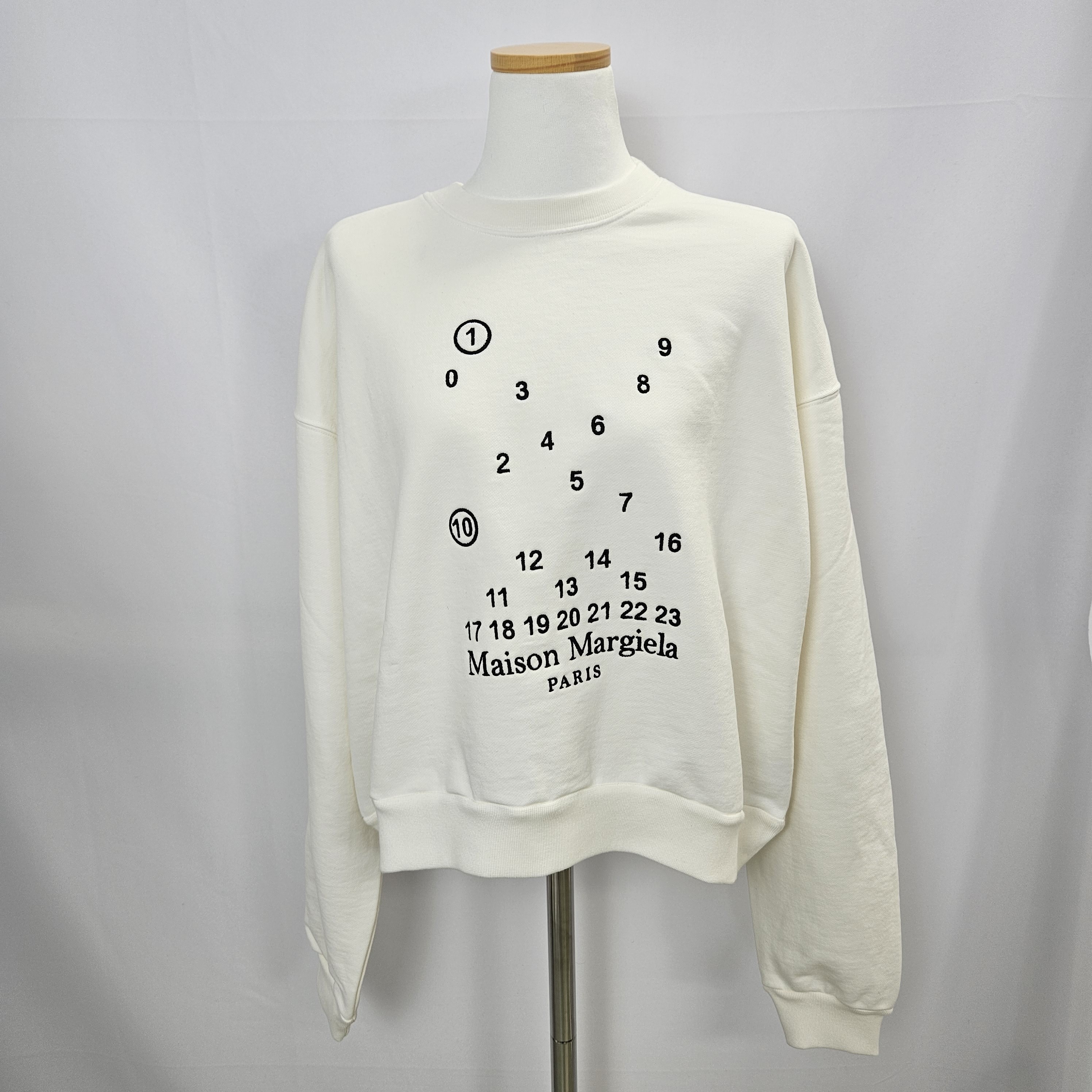 ☆【MAISON MARGIELA】☆(W) Scattered Logo Sweatshirt White