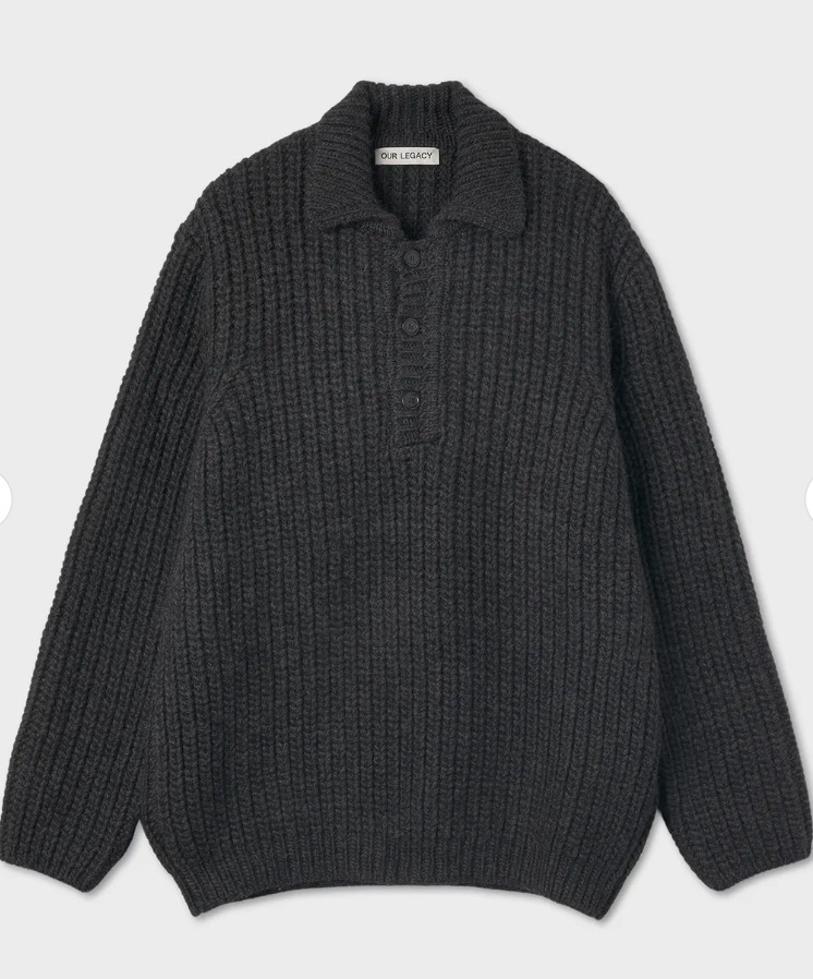 ☆関税込☆OUR LEGACY☆Big Piquet Chunky Wool Wolf Grey☆ (OUR