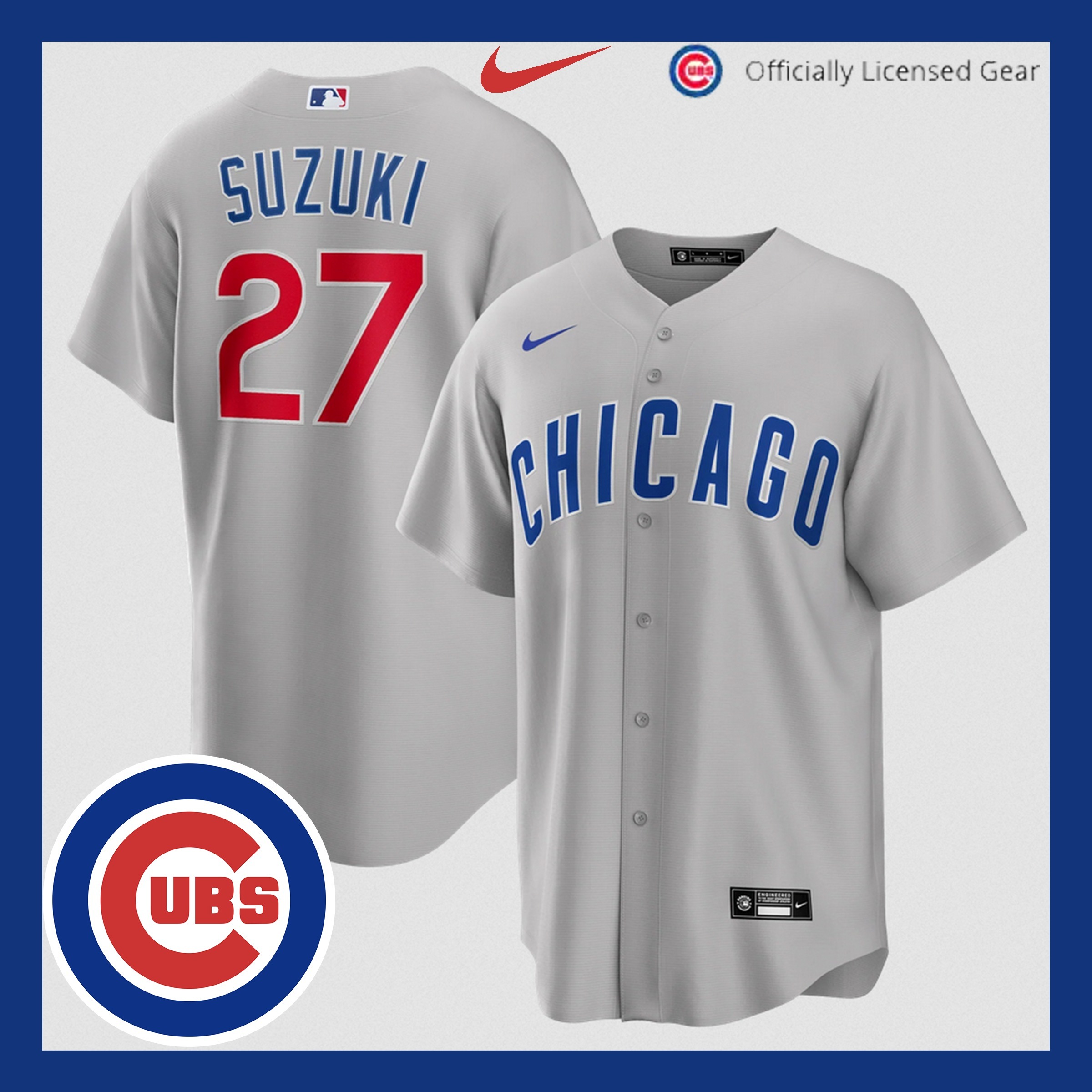 ナイキ MLB シカゴ・カブス 鈴木誠也選手 レプリカ ユニフォーム (Nike