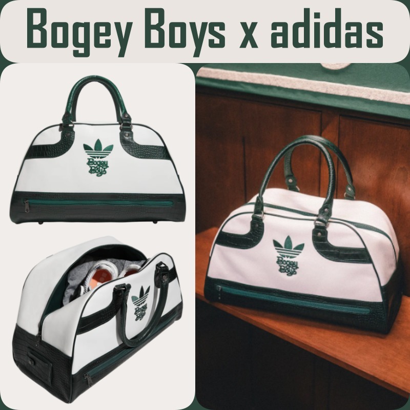 注目コラボ◇お洒落【Bogey Boys x adidas】Bag White ◇バッグ