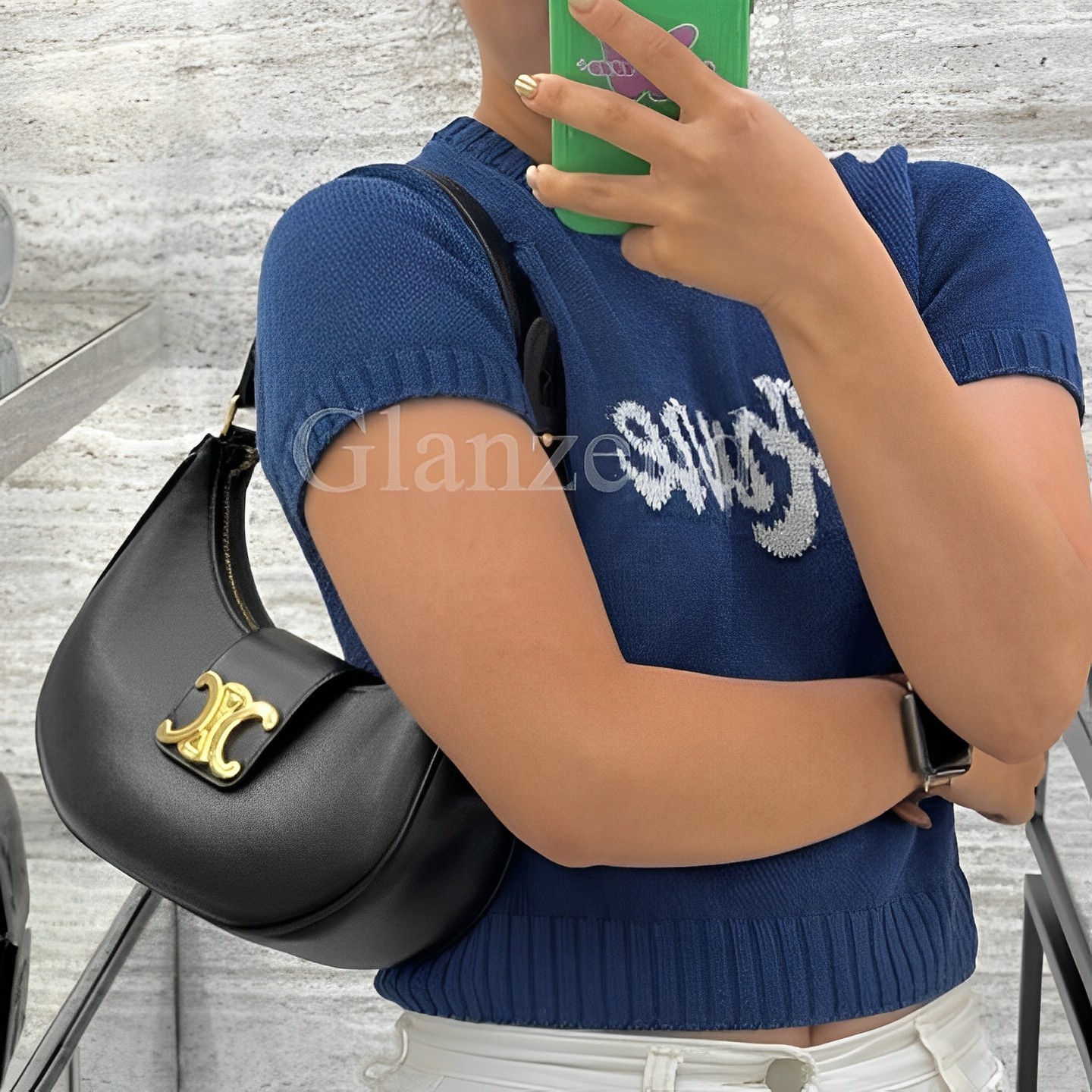 CELINE】AVA トリオンフ スムースカーフスキン バッグ (CELINE