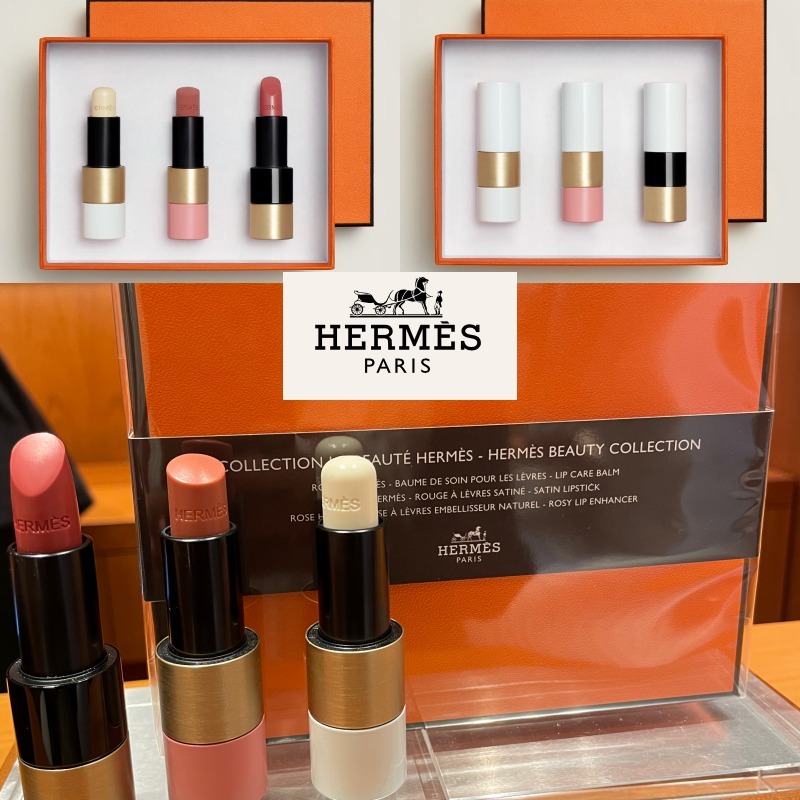 BESTギフト】Hermesセットルージュ エルメス 人気リップ3本 (HERMES