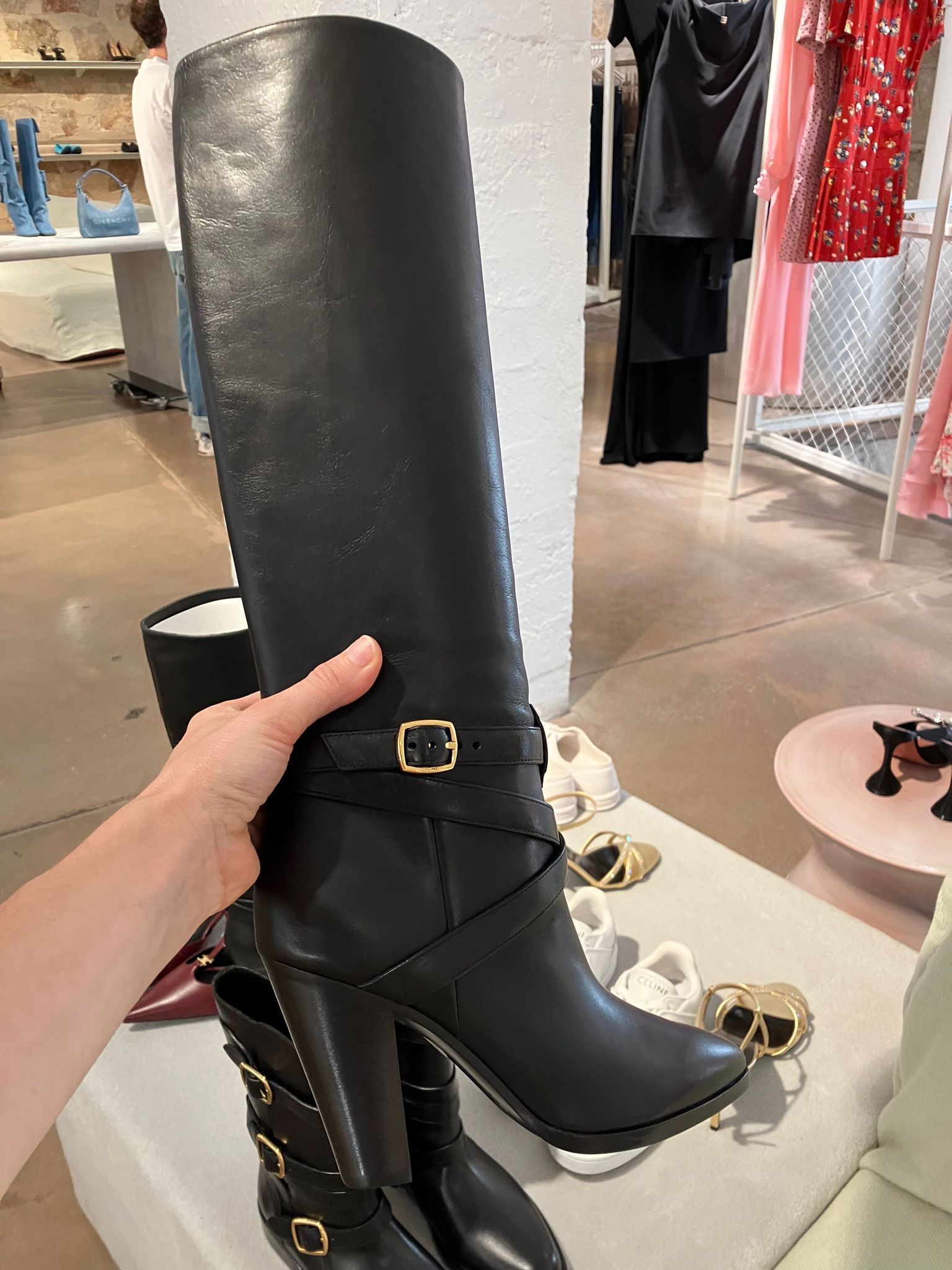 ハンサム♪◇WILTERN ロング ブーツ◇CELINE (CELINE/ロングブーツ