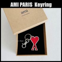 AMI PARIS アミパリス ロゴ ハート キーリング キーホルダー (AMI