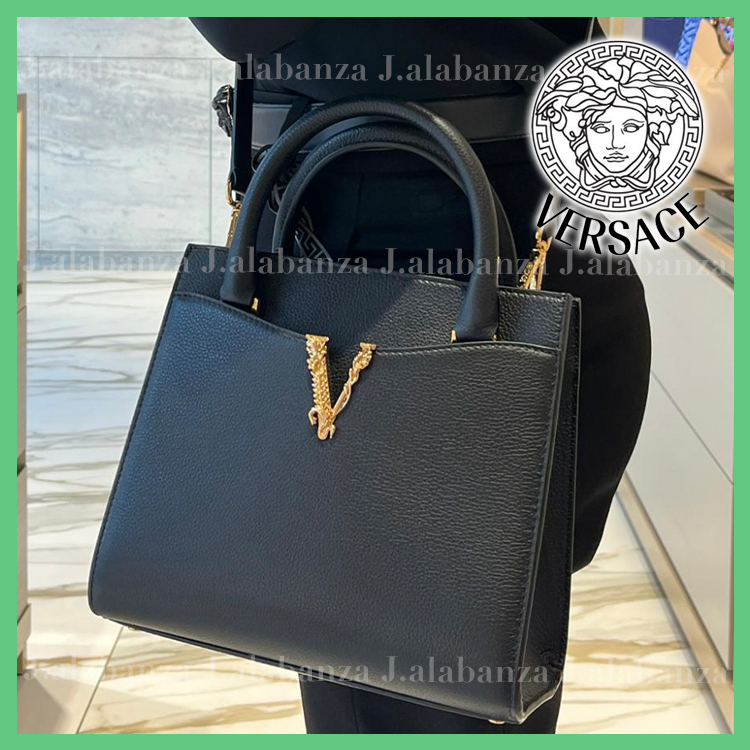 ヴェルサーチェ☆Vロゴ ショルダーバッグ (VERSACE/ショルダーバッグ