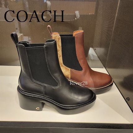 サイドゴア 23cm Coach(コーチ) ショートブーツ・ブーティ(レディース
