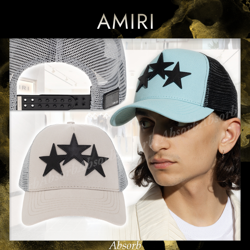 23AW NEW】AMIRI_men / 3 STAR TRUCKER キャップ / 2色 (AMIRI