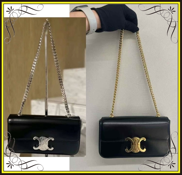CELINE】セリーヌ トリオンフ チェーンショルダーバッグ (CELINE