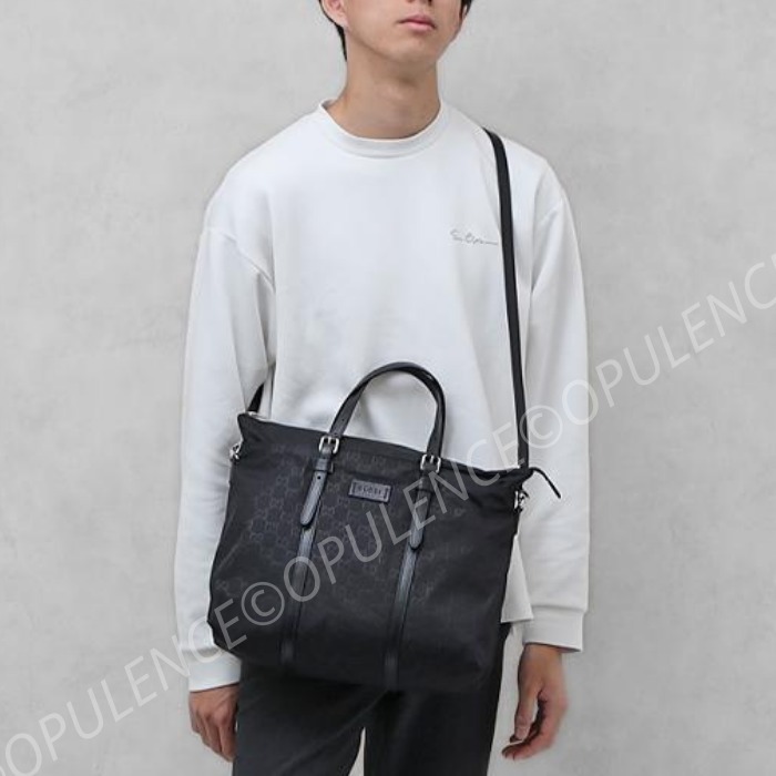 GUCCI グッチ A4可 ナイロン ビジネス トート/ショルダーバッグ (GUCCI