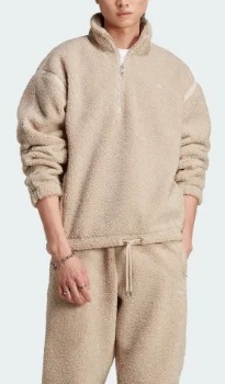 モコモコ！☆アディダス☆PREMIUM ESSENTIALS HALF ZIP PULLOVER