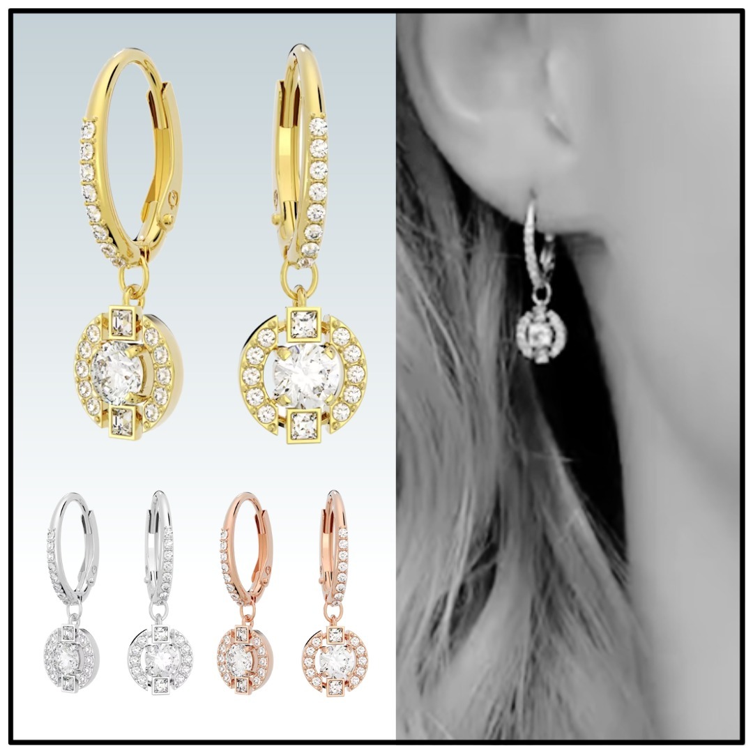 SWAROVSKI】Sparkling Dance drop earrings/ドロップピアス (SWAROVSKI