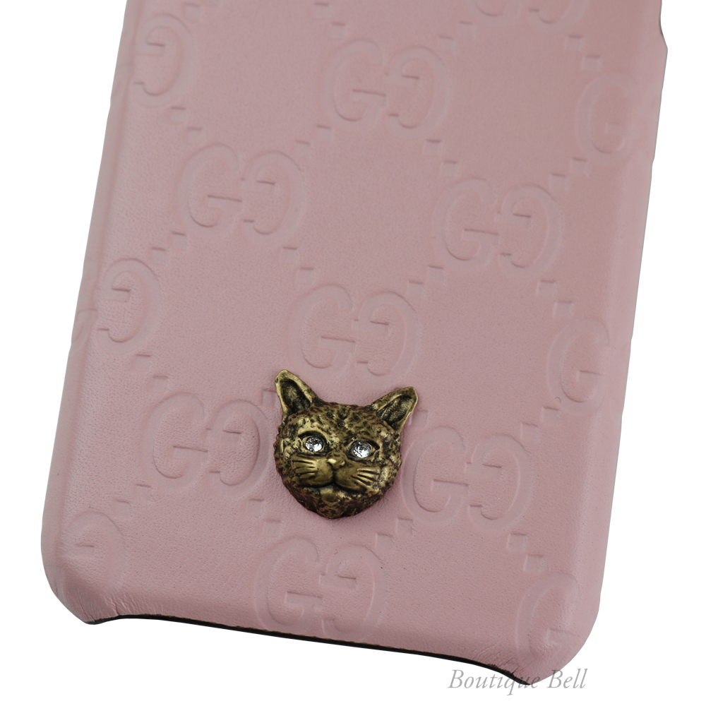 国内即発！グッチ グッチシマ キャット iPhone7/8/SEケース (GUCCI