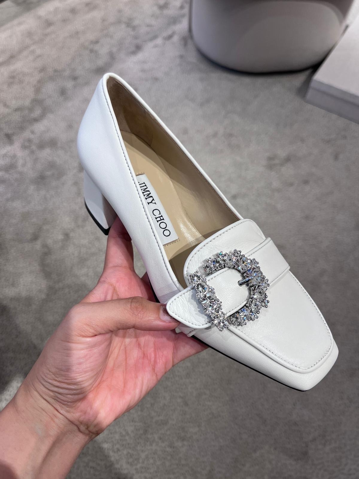 ジミーチュウ Cheri 4.5cm ビジュー ローファー Jimmy Choo (Jimmy