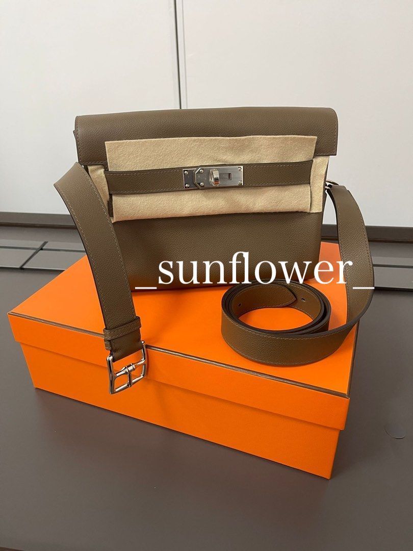 エルメス ケリーメッセンジャー PMサイズ ツンドラ/S金具 (HERMES