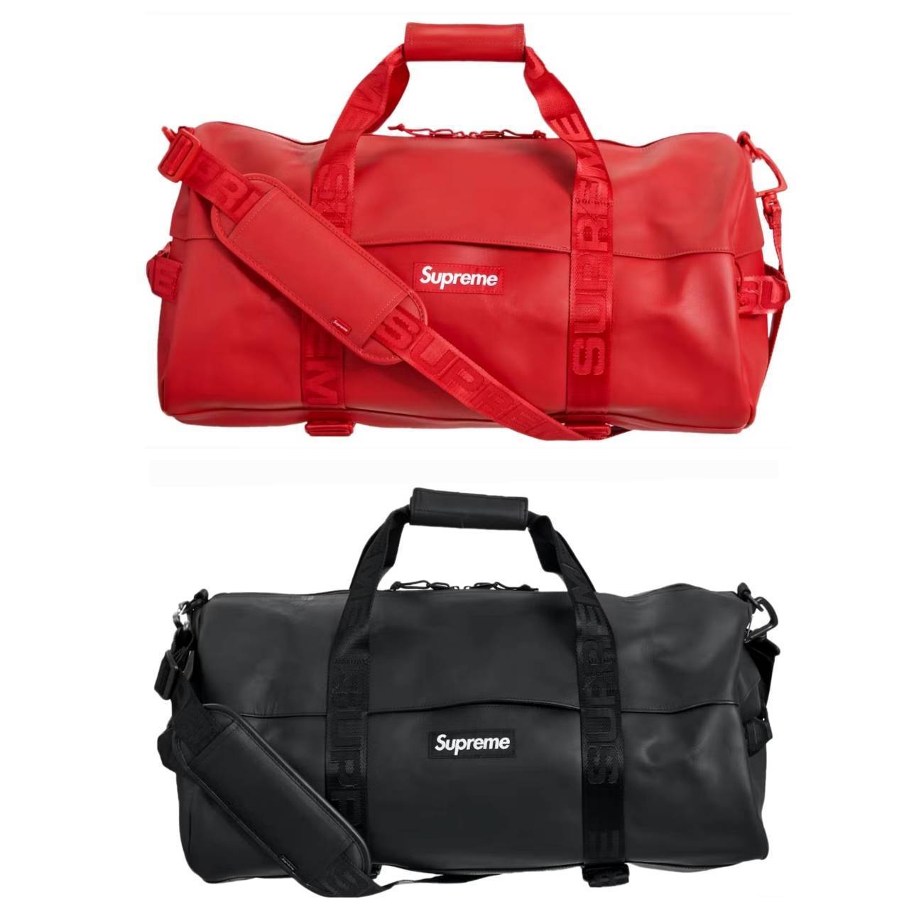 シュプリーム☆レザーボストンバッグ☆ Leather Duffle Bag (Supreme