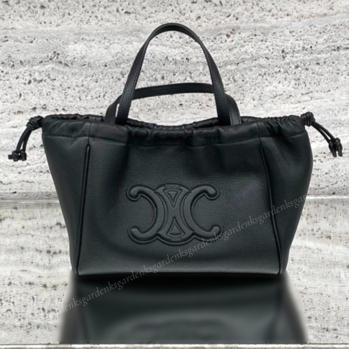 ドローストリングバックパックスモールブラックFFファブリック