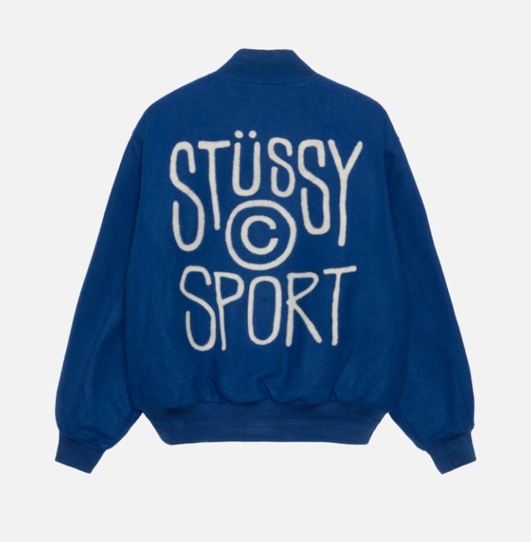 ☆関税込☆Stussy☆SPORT MELTON VARSITY JACKET☆Royal☆ (STUSSY