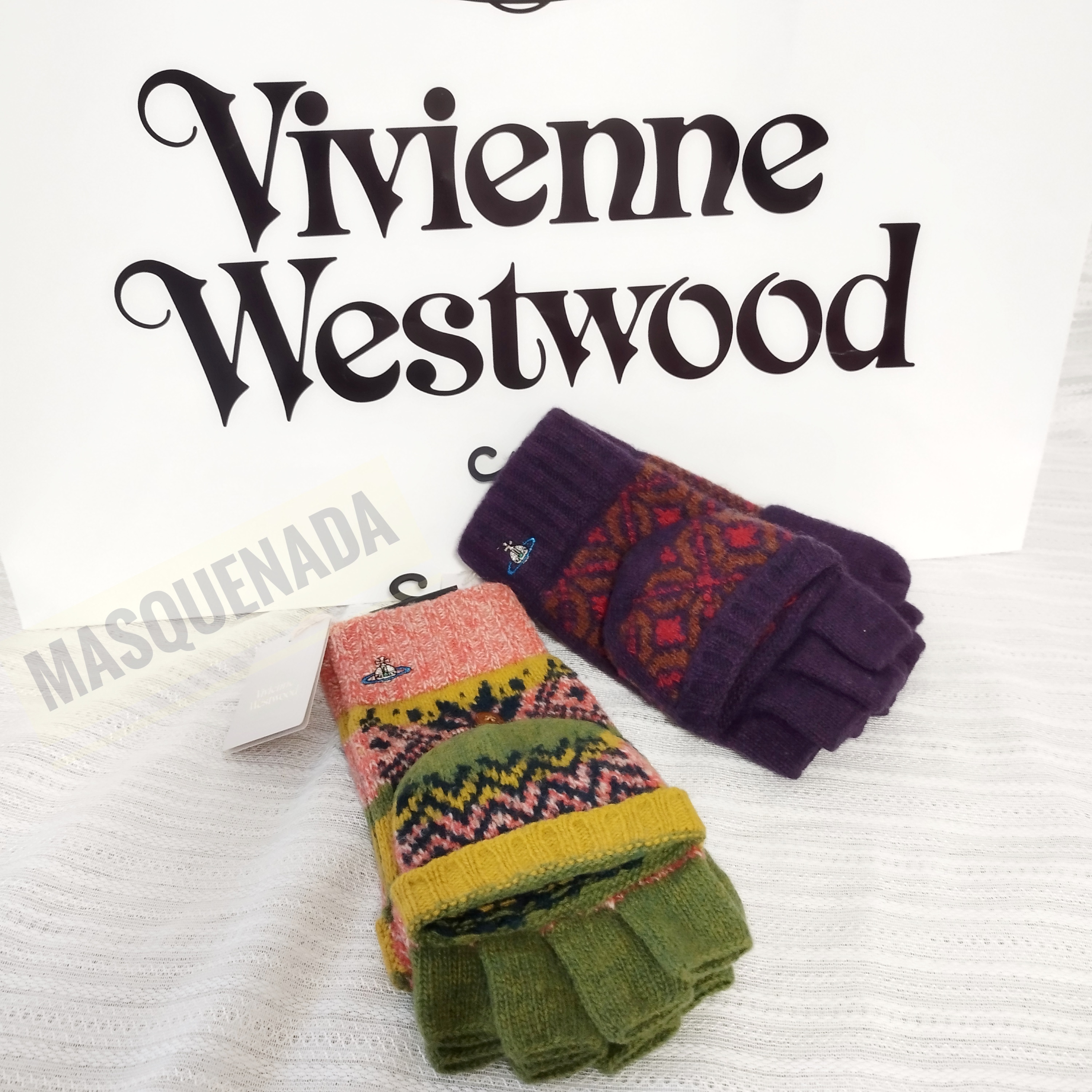 すぐ届く☆Vivienne Westwood オーブ 指ぬき手袋 ミトン 2way