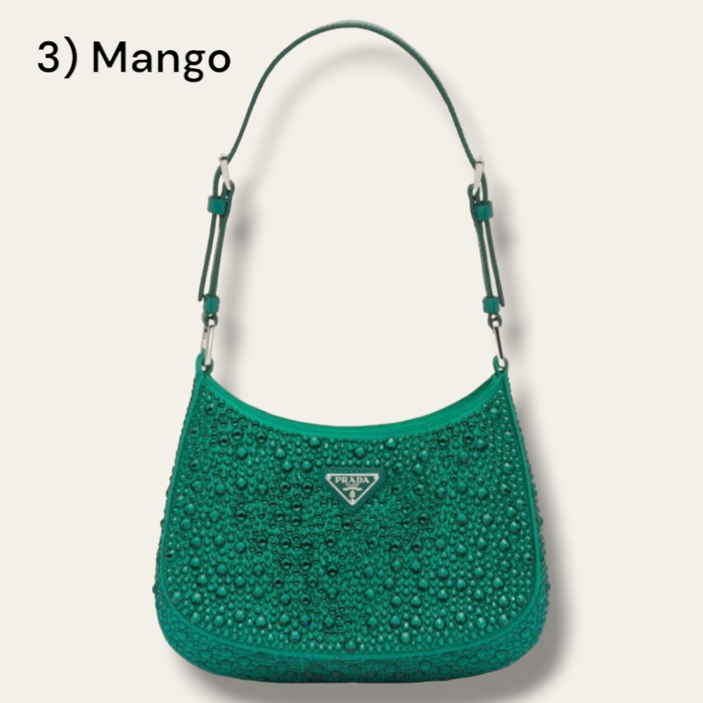 PRADA＊Prada Cleo satin bag with crystals サテンバッグ＊送込の通販