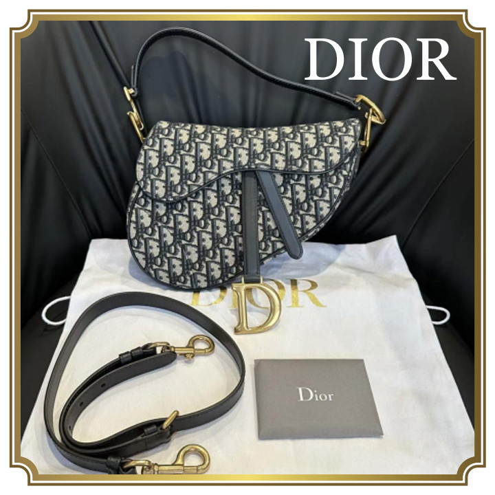 大人気】DIOR サドルバッグ ショルダーストラップ付 (Dior/ショルダー