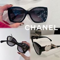 新作】CHANEL/シャネル サングラス ハート ミラー 可愛い (CHANEL