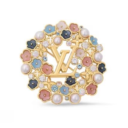 コーデが華やかに＊プレゼントに！】ルイヴィトン ブローチ 花 (Louis
